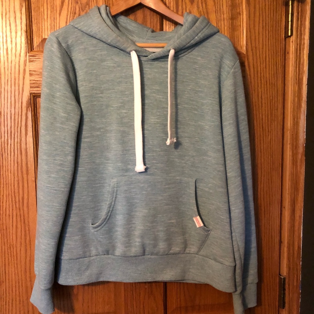 Women’s Reflex Heathered Sea Foam Green Hooded Sweatshirt Size Large